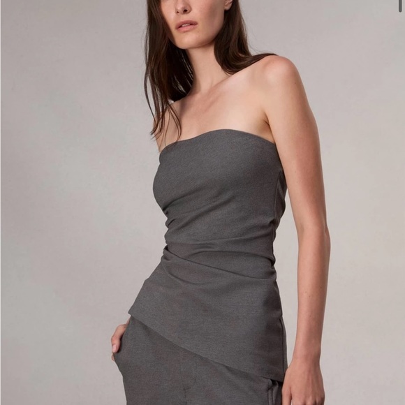 NWT rag & bone Irina Strapless Ponte Top - Picture 3 of 5